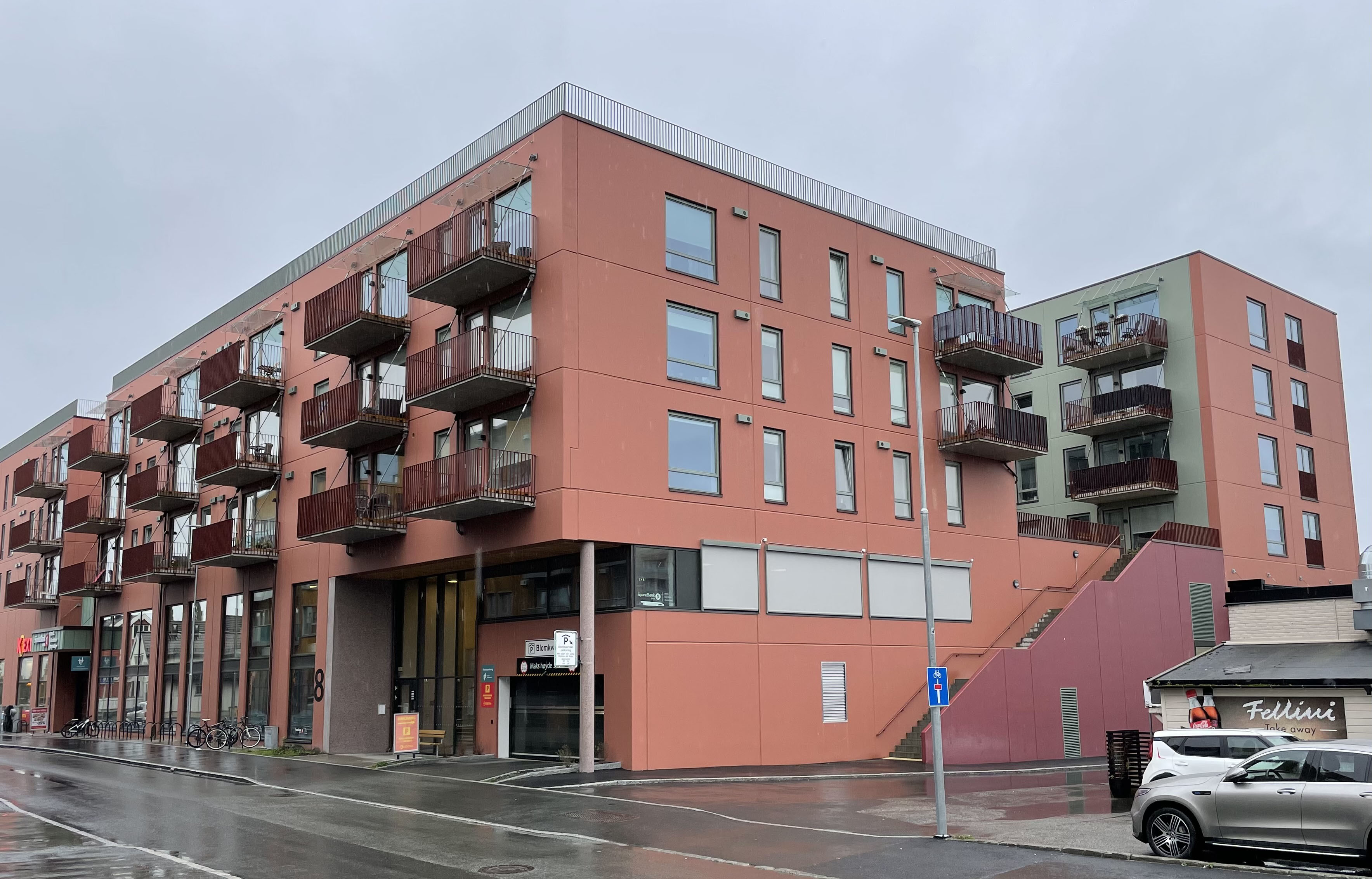 Bilde av borettslaget der de fleste boligene ligger