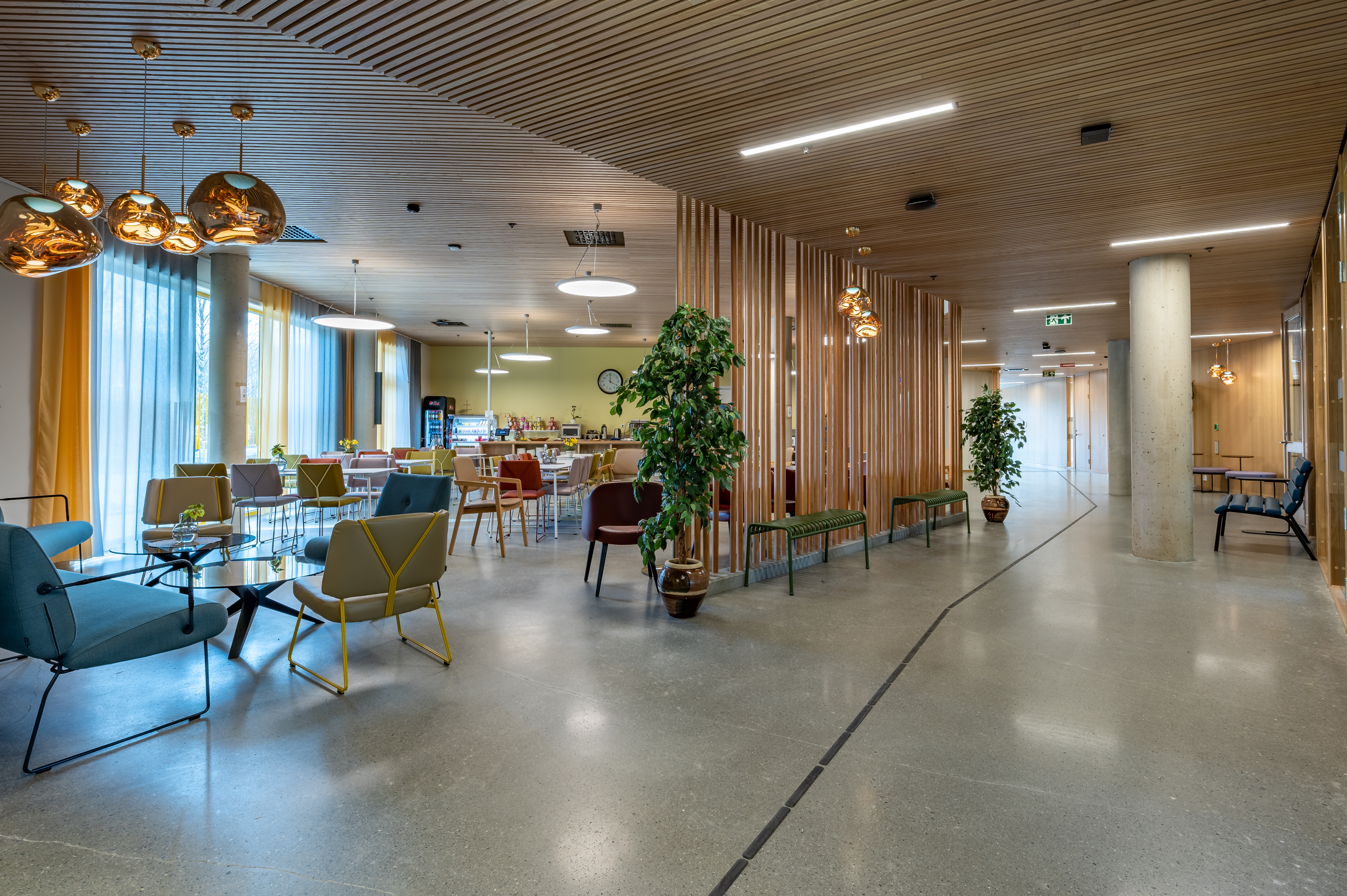 Felles områder inne. Foto.